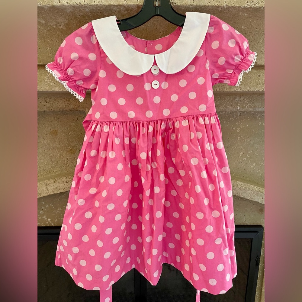 Pink Polka Dot Dress 6